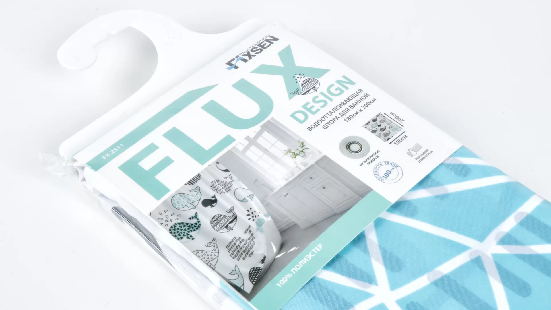 Штора для ванной Fixsen Design Flux (FX-2511) Штора для ванной Fixsen Design Flux (FX-2511)