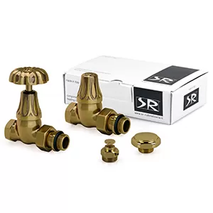 Комплект прямых вентилей SR Rubinetterie Floral Old Style 1/2" цвет бронза (K338-1500Z000)