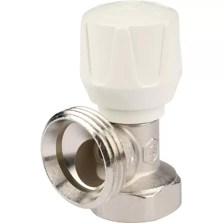 Клапан Stout ручной терморегулирующий, угловой 3/4 (SVR-2102-000020) Клапан Stout ручной терморегулирующий, угловой 3/4 (SVR-2102-000020)