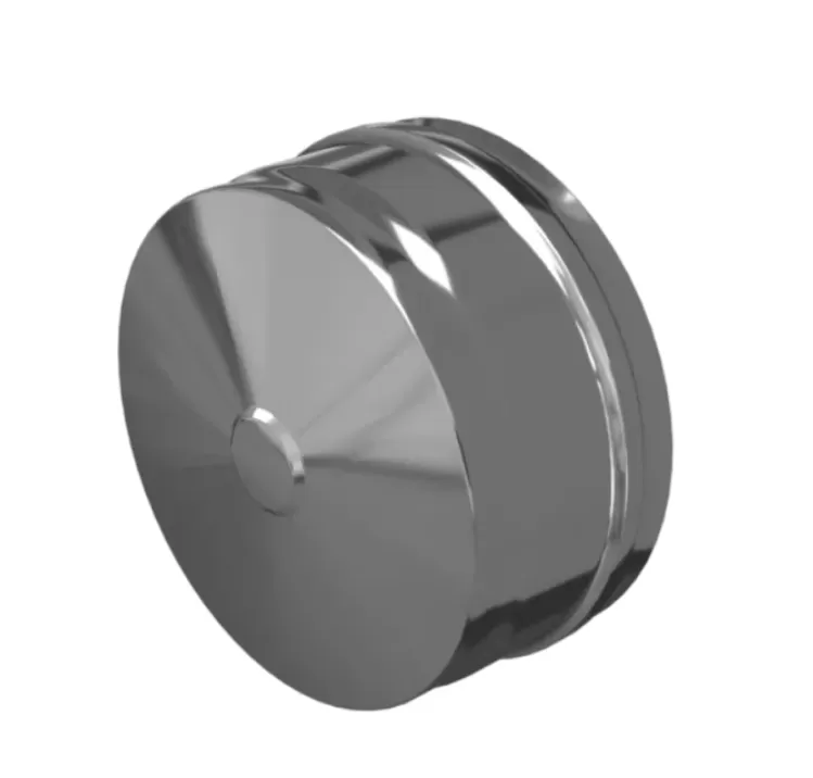 Заглушка внешняя для трубы Ferrum (430/0,5 мм) Ф100 (нижняя)