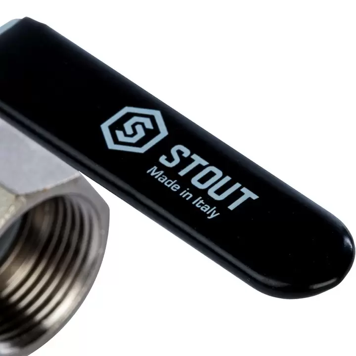 Кран шаровой STOUT полнопроходной, ВР/НР, ручка рычаг 1" (SVB-0003-000025)