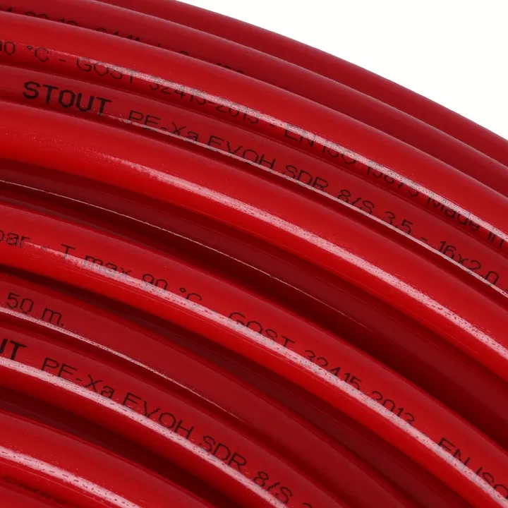 Труба Stout 16х2,0 PEX-a из сшитого полиэтилена с кислородным слоем, красная (бухта 200 м) (SPX-0002-001620) Труба Stout 16х2,0 PEX-a из сшитого полиэтилена с кислородным слоем, красная (бухта 200 м) (SPX-0002-001620)