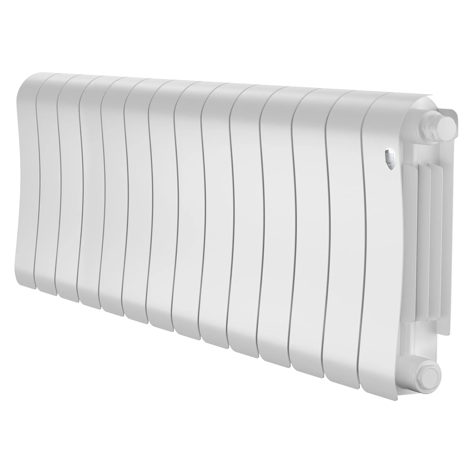 Радиатор биметаллический Royal Thermo Infinity 300 Bianco Traffico VR80 14 секций, нижнее подключение Радиатор биметаллический Royal Thermo Infinity 300 Bianco Traffico VR80 14 секций, нижнее подключение