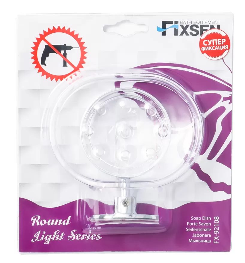 Мыльница FIXSEN Round (FX-92108) Мыльница FIXSEN Round (FX-92108)