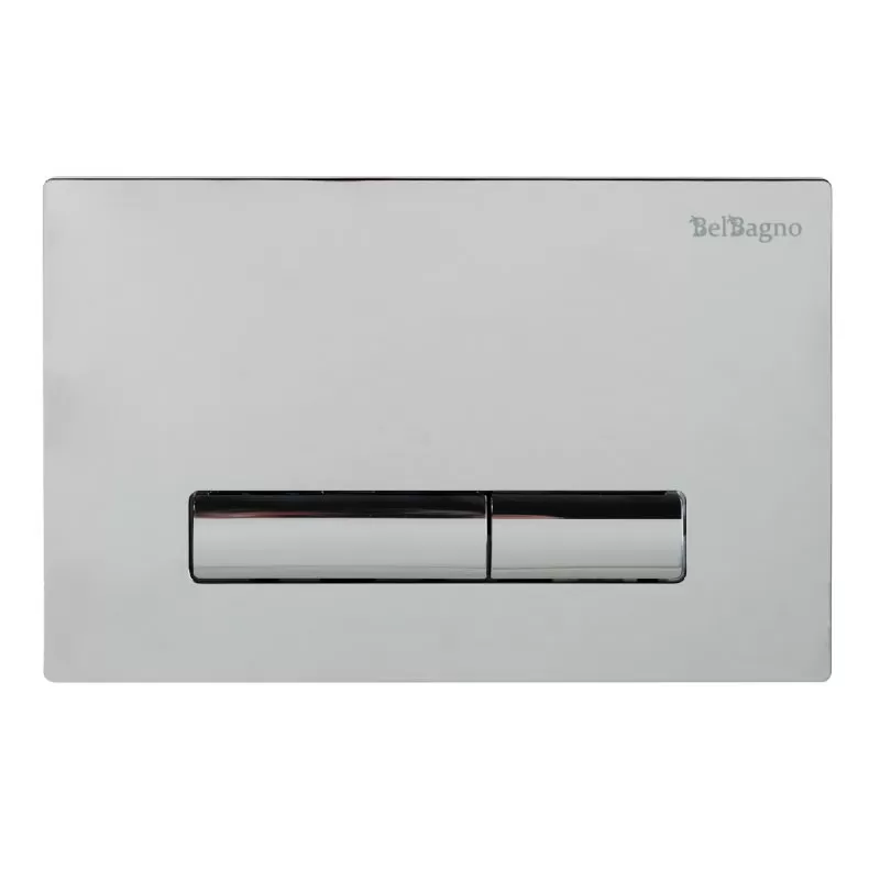 Кнопка смыва BelBagno Genova, 15x23x0,65 см, хром (BB019-GV-CHROME)