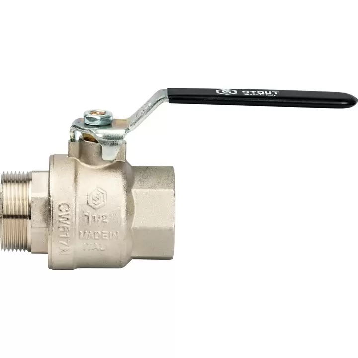 Кран шаровой STOUT полнопроходной, ВР/НР, ручка рычаг 1 1/2" (SVB-0003-000040)