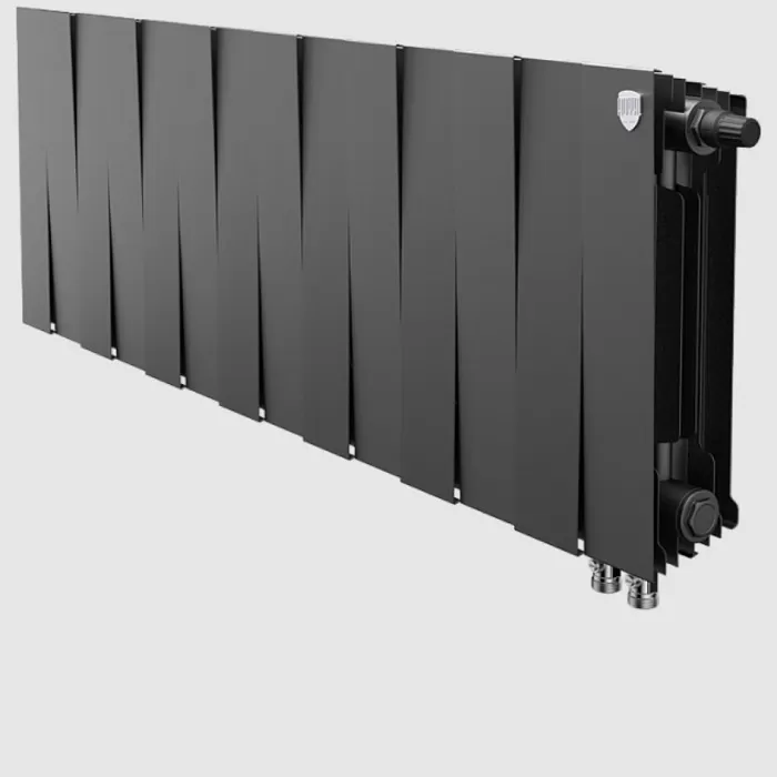 Биметаллический радиатор Royal Thermo PianoForte 300 Noir Sable VDR 14 секций с нижним подключением