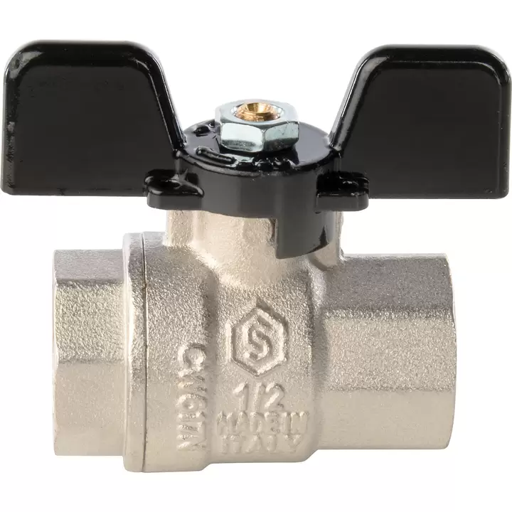 Кран шаровой STOUT полнопроходной, ВР/ВР, ручка бабочка 1/2" (SVB-0002-000015) Кран шаровой STOUT полнопроходной, ВР/ВР, ручка бабочка 1/2" (SVB-0002-000015)