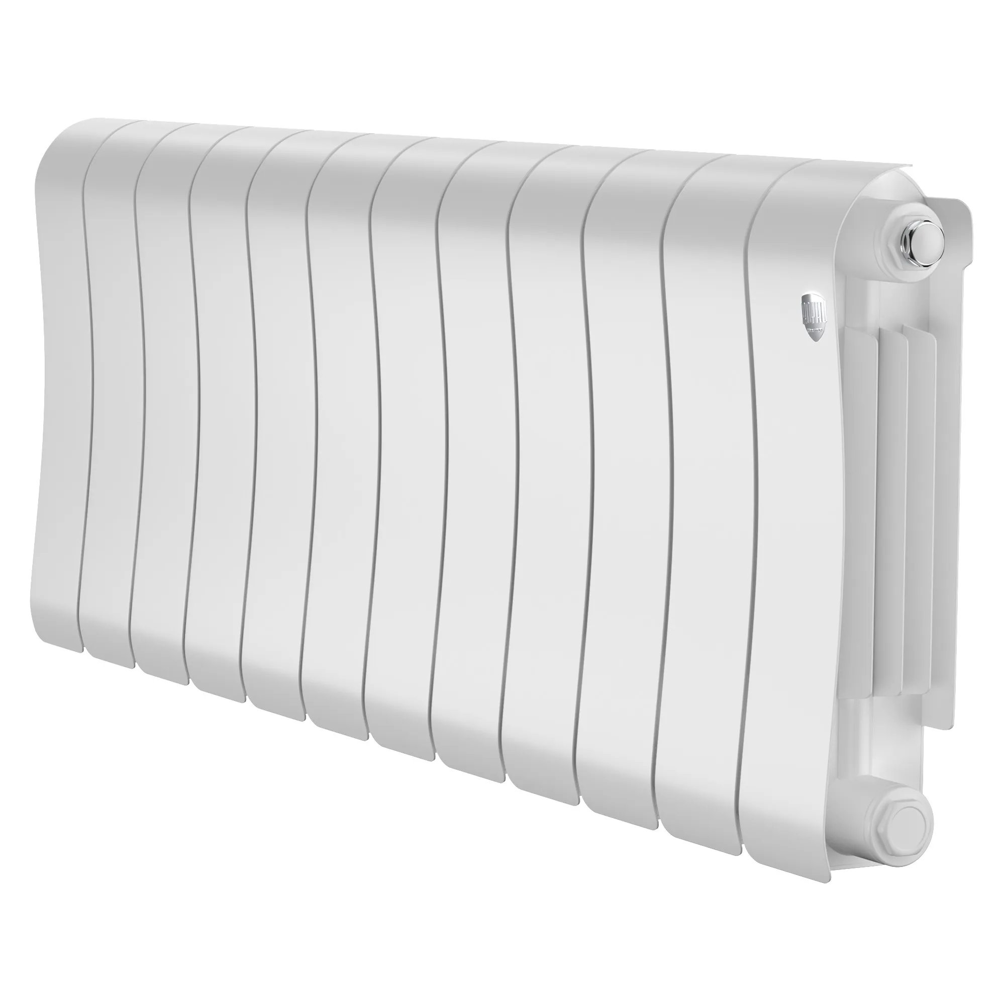Радиатор биметаллический Royal Thermo Infinity 300 Bianco Traffico 12 секций, боковое подключение