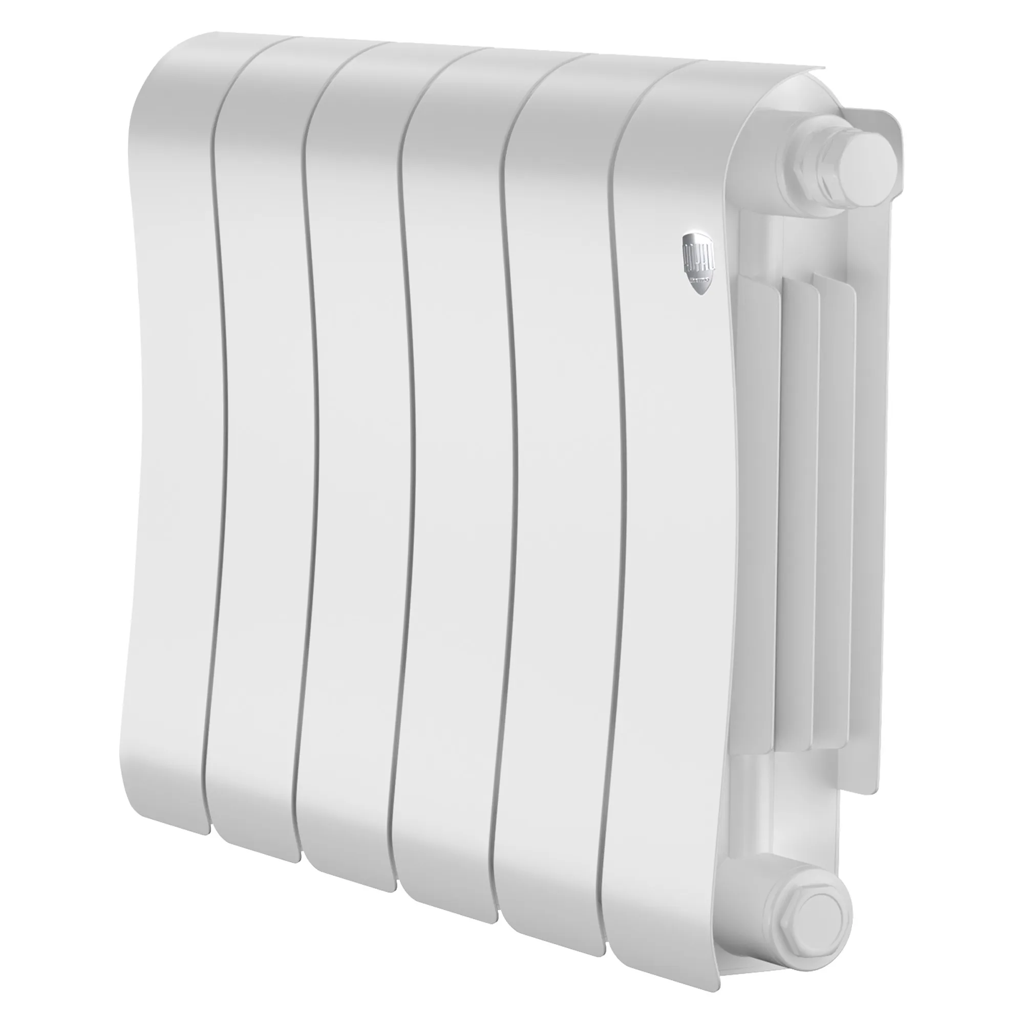 Радиатор биметаллический Royal Thermo Infinity 300 Bianco Traffico VR80 6 секций, нижнее подключение