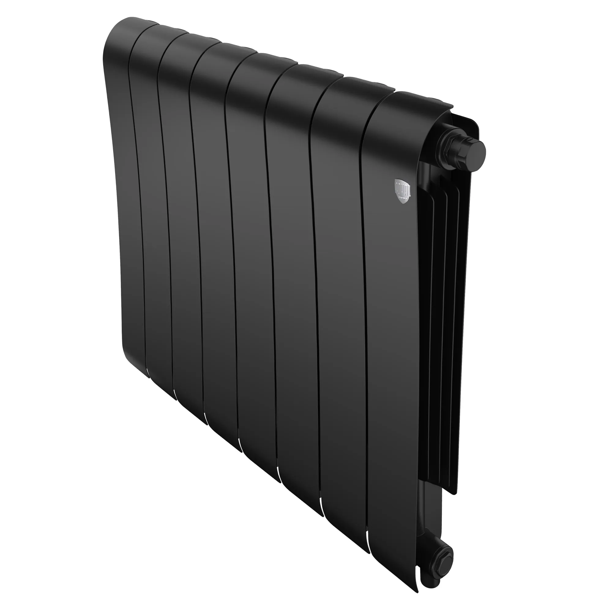 Радиатор биметаллический Royal Thermo Infinity 500 Noir Sable VR80 8 секций, нижнее подключение Радиатор биметаллический Royal Thermo Infinity 500 Noir Sable VR80 8 секций, нижнее подключение