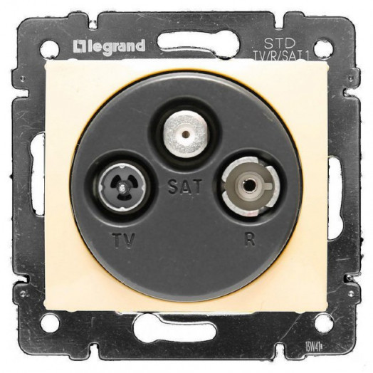 Розетка Legrand Valena TV-FM-SAT оконечная слоновая кость Розетка Legrand Valena TV-FM-SAT оконечная слоновая кость