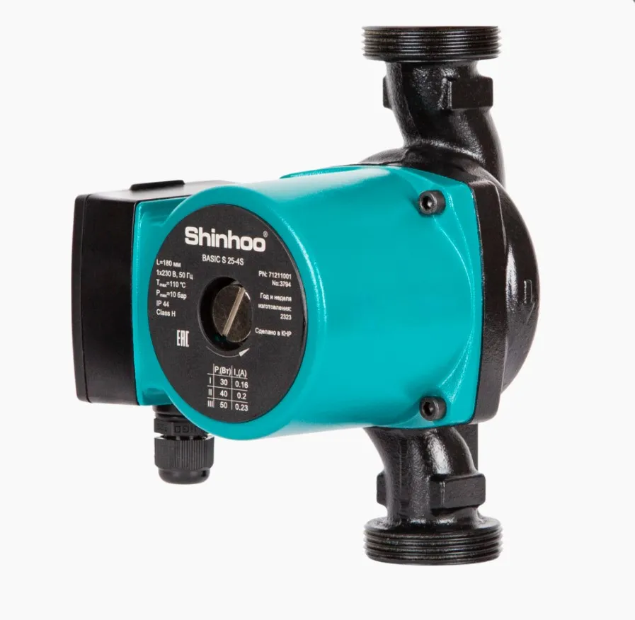 Циркуляционный насос Shinhoo Basic S 25-6S 130 1x230V (71211007) Циркуляционный насос Shinhoo Basic S 25-6S 130 1x230V (71211007)