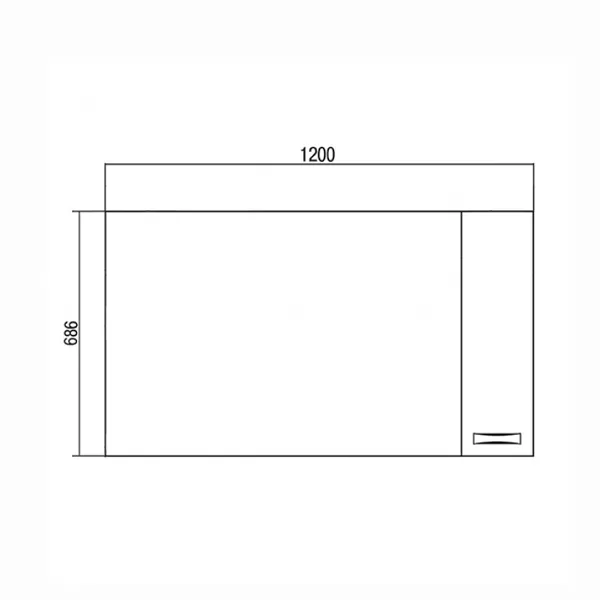 Зеркало шкаф Акватон Диор 120 белый (1A110702DR01R)