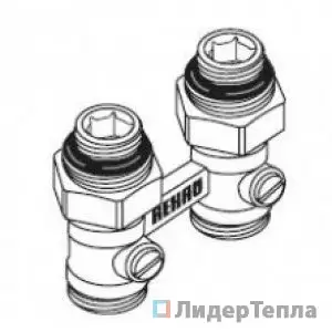 Узел нижнего подключения Rehau прямой G1/2-G3/4" для радиаторов (12407271001) Узел нижнего подключения Rehau прямой G1/2-G3/4" для радиаторов (12407271001)