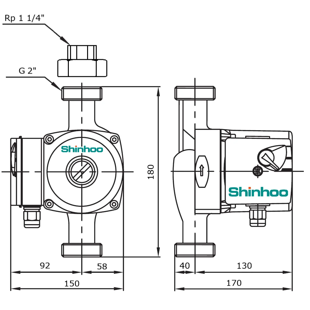 Циркуляционный насос Shinhoo Basic S 15-6S 130 1x230V (71211012)