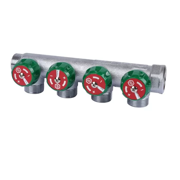 Коллектор регулирующий STOUT 3/4", 4 отвода EK (SMB-6850-343404)