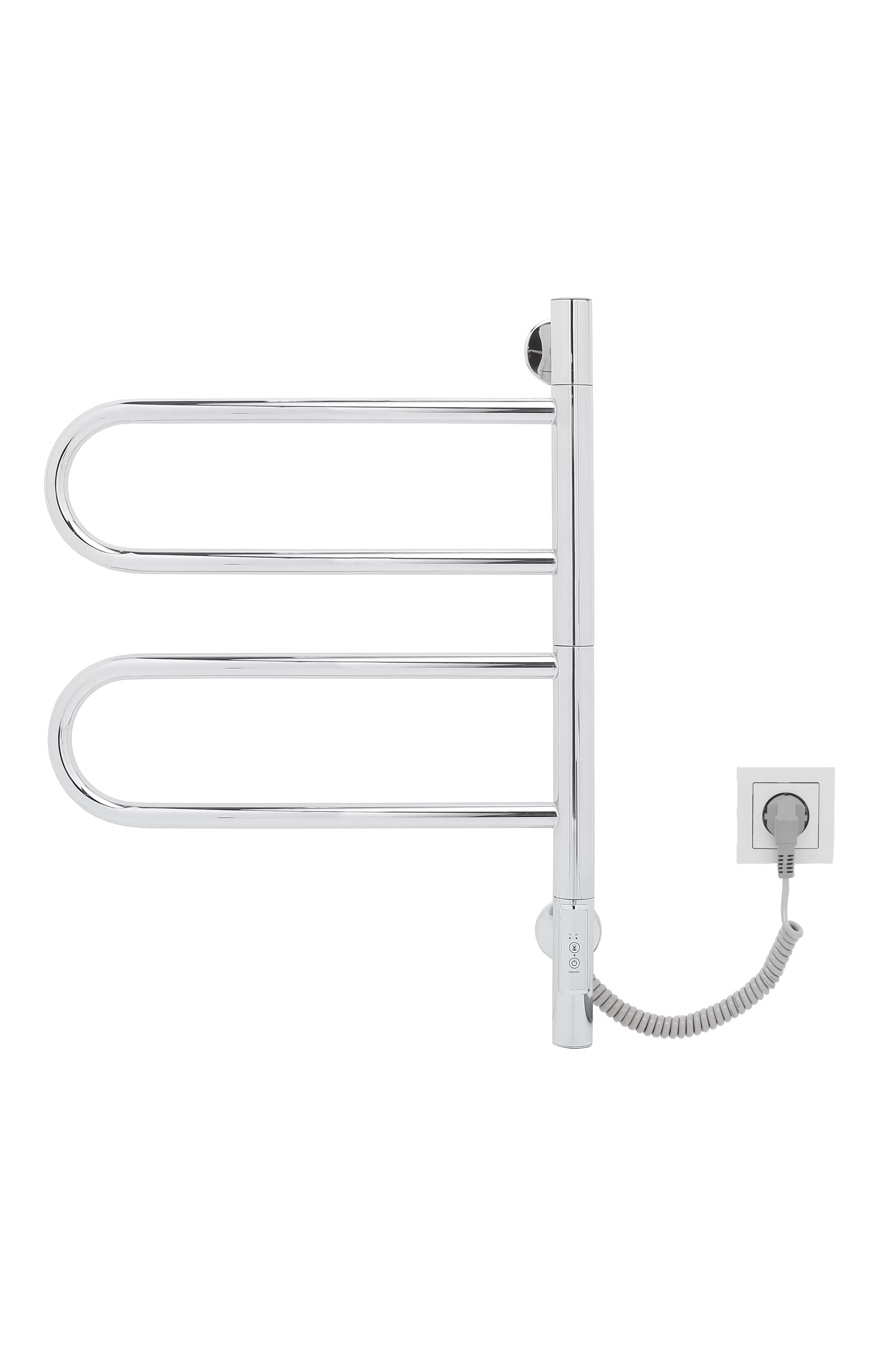 Полотенцесушитель электрический Vincea VTD-1R1CE 44x60, хром, таймер Полотенцесушитель электрический Vincea VTD-1R1CE 44x60, хром, таймер