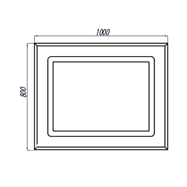 Зеркало Акватон Римини 100 (1A136902RN010)