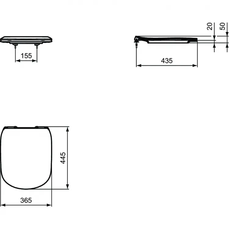 Комплект унитаза Ideal Standard Tesi AquaBlade T386801 Комплект унитаза Ideal Standard Tesi AquaBlade T386801