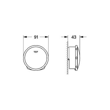 Накладная панель Grohe Talentofill 19952000 Накладная панель Grohe Talentofill 19952000