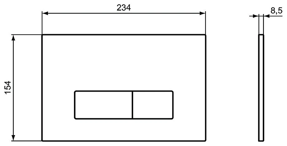 Кнопка смыва Ideal Standard Oleas R0121AC белая Кнопка смыва Ideal Standard Oleas R0121AC белая