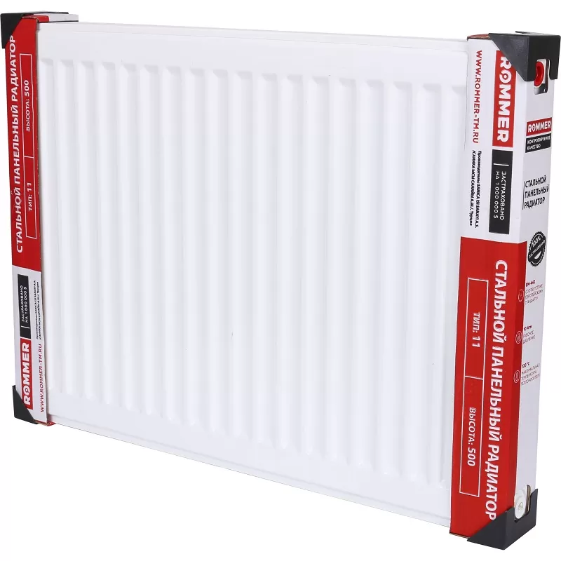 Радиатор стальной панельный Rommer Compact 11 600x2200 мм с боковым подключением (RRS-2010-116220) Радиатор стальной панельный Rommer Compact 11 600x2200 мм с боковым подключением (RRS-2010-116220)