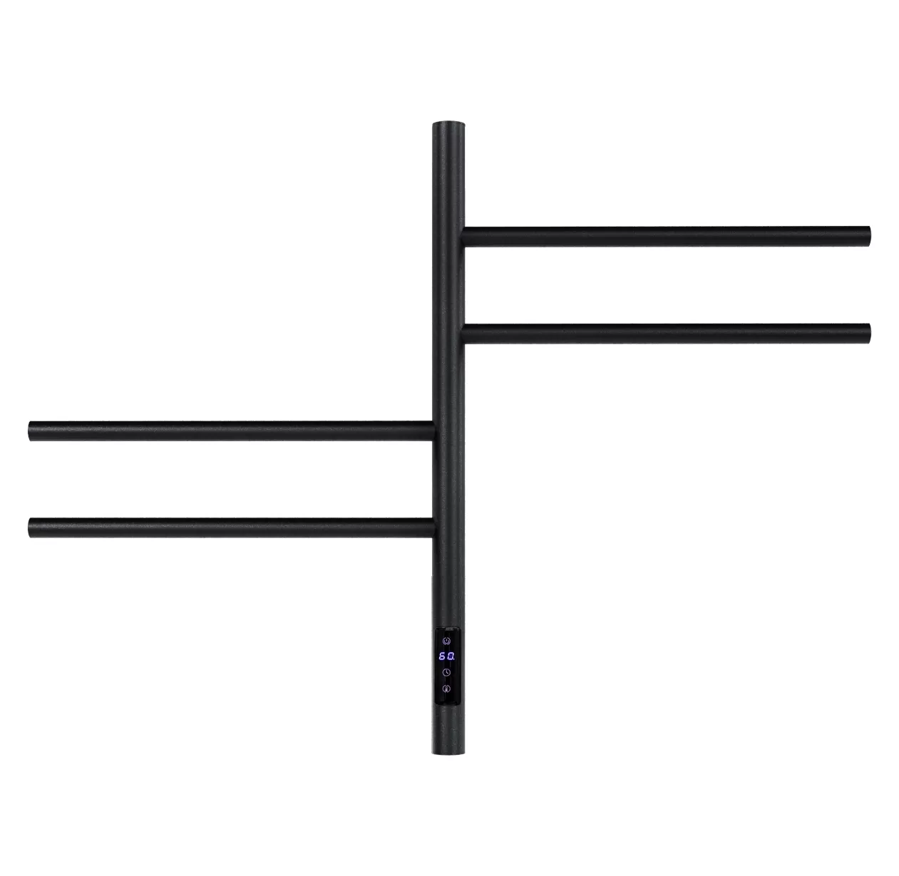 Полотенцесушитель электрический Vincea VTD-1S1CBE 43x60, черный, таймер Полотенцесушитель электрический Vincea VTD-1S1CBE 43x60, черный, таймер