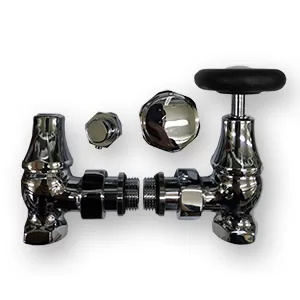 Комплект угловых вентилей SR Rubinetterie Old Style 1/2" с маховиком, цвет хром (K390-1500C000) Комплект угловых вентилей SR Rubinetterie Old Style 1/2" с маховиком, цвет хром (K390-1500C000)