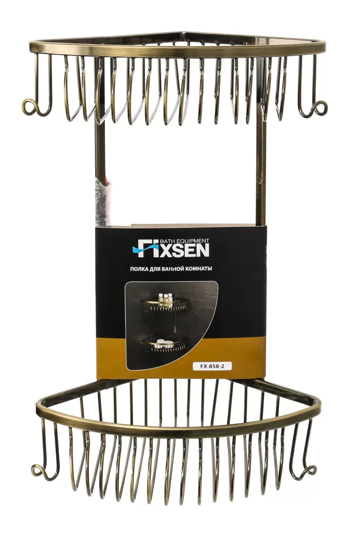 Полка FIXSEN угловая двухэтажная (FX-858-2)