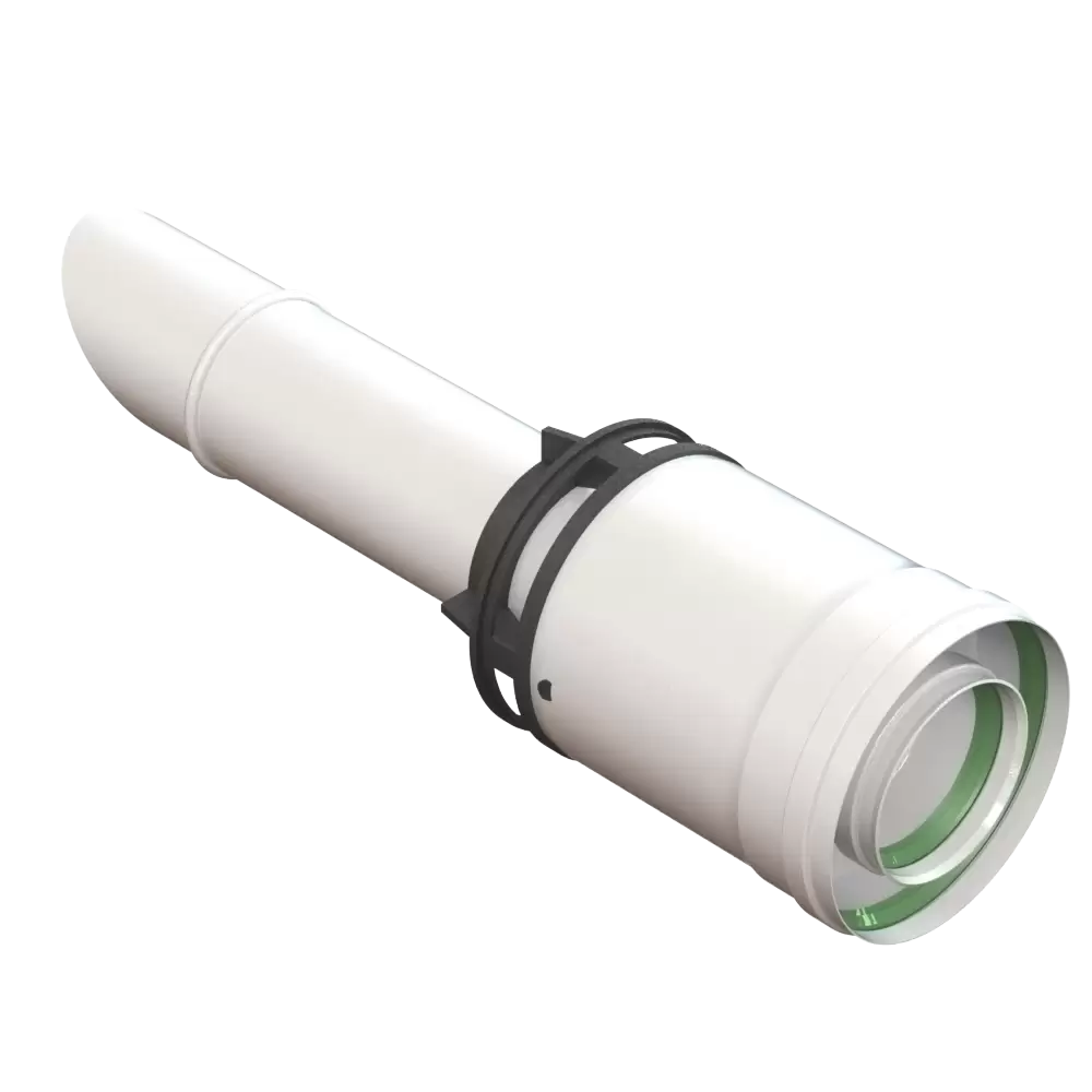 Насадка для дымохода Bravo 60/100 L=370 мм (антиобледенение) (BR.01.009) Насадка для дымохода Bravo 60/100 L=370 мм (антиобледенение) (BR.01.009)