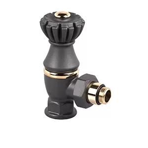 Вентиль SR Rubinetterie Liberty угловой 1/2"х3/4", цвет антрацит (0325-2000V00P) Вентиль SR Rubinetterie Liberty угловой 1/2"х3/4", цвет антрацит (0325-2000V00P)