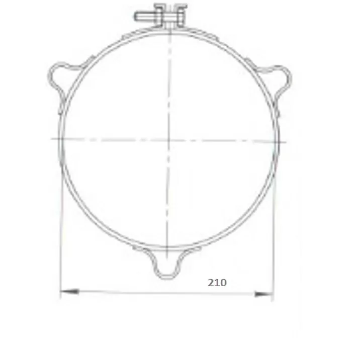 Хомут обжимной под растяжку Ferrum (430/0,5 мм) Ф250
