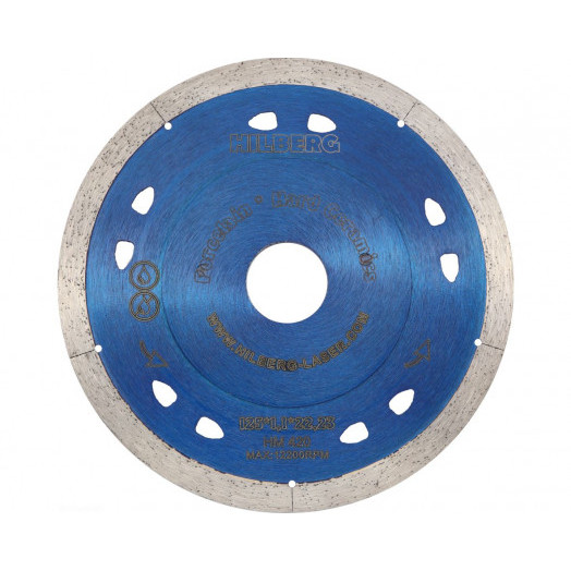 Круг алмазный по керамограниту Hilberg Extra Thin 125*1,1*22,23 HM420