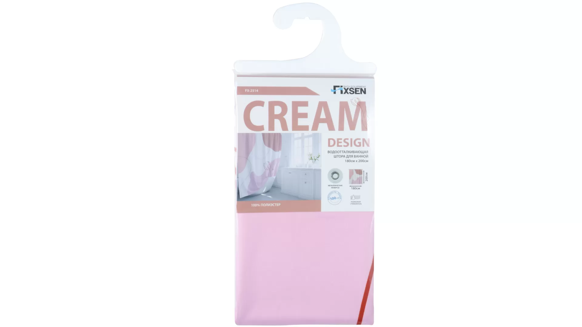 Штора для ванной Fixsen Cream (FX-2514) Штора для ванной Fixsen Cream (FX-2514)