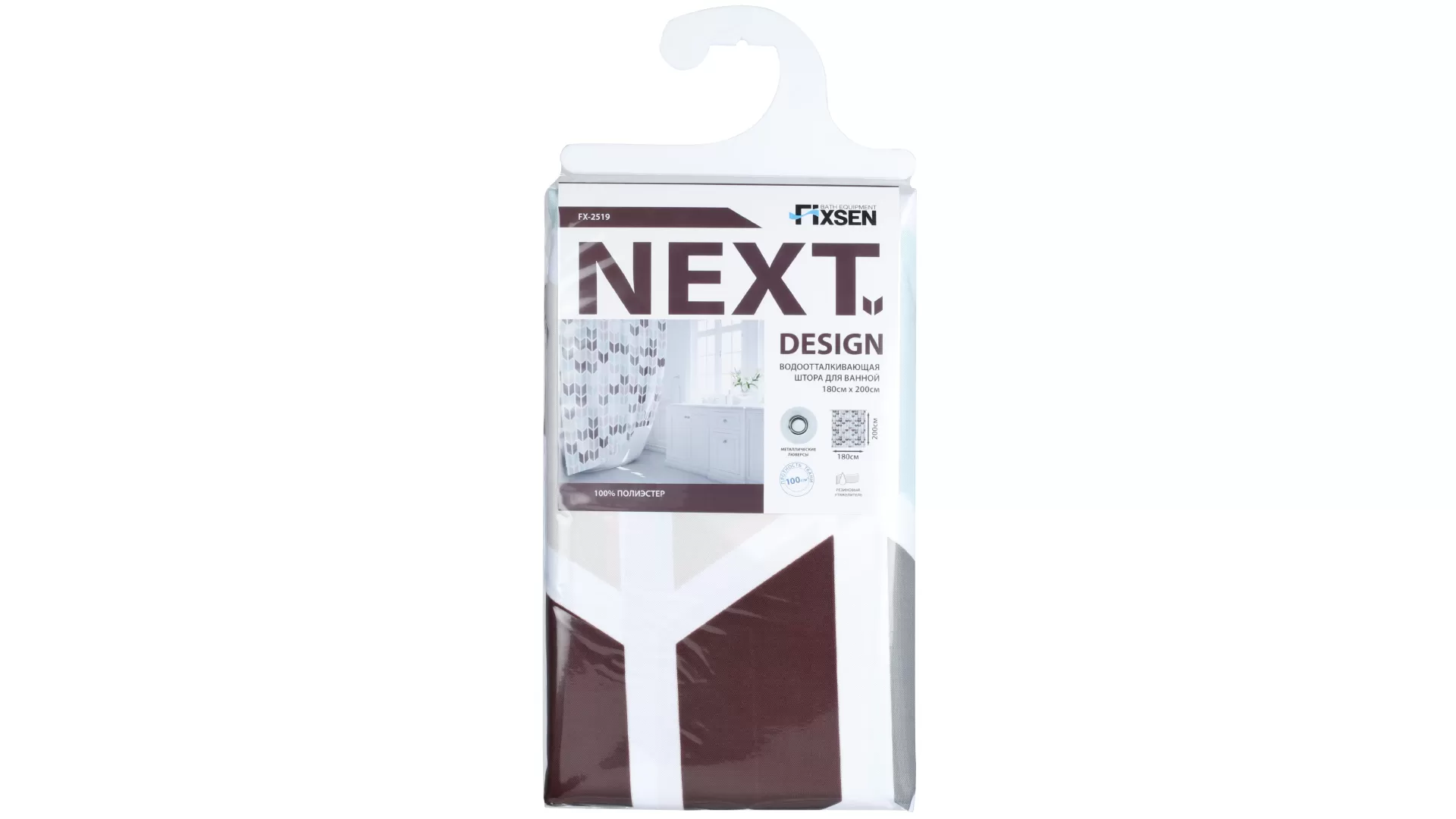 Штора для ванной Fixsen Next (FX-2519) Штора для ванной Fixsen Next (FX-2519)