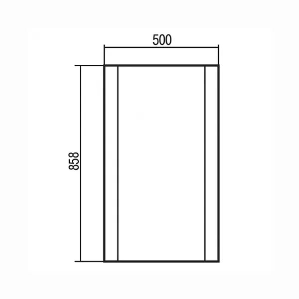 Зеркало Акватон Ария 50 белый (1A140102AA010)