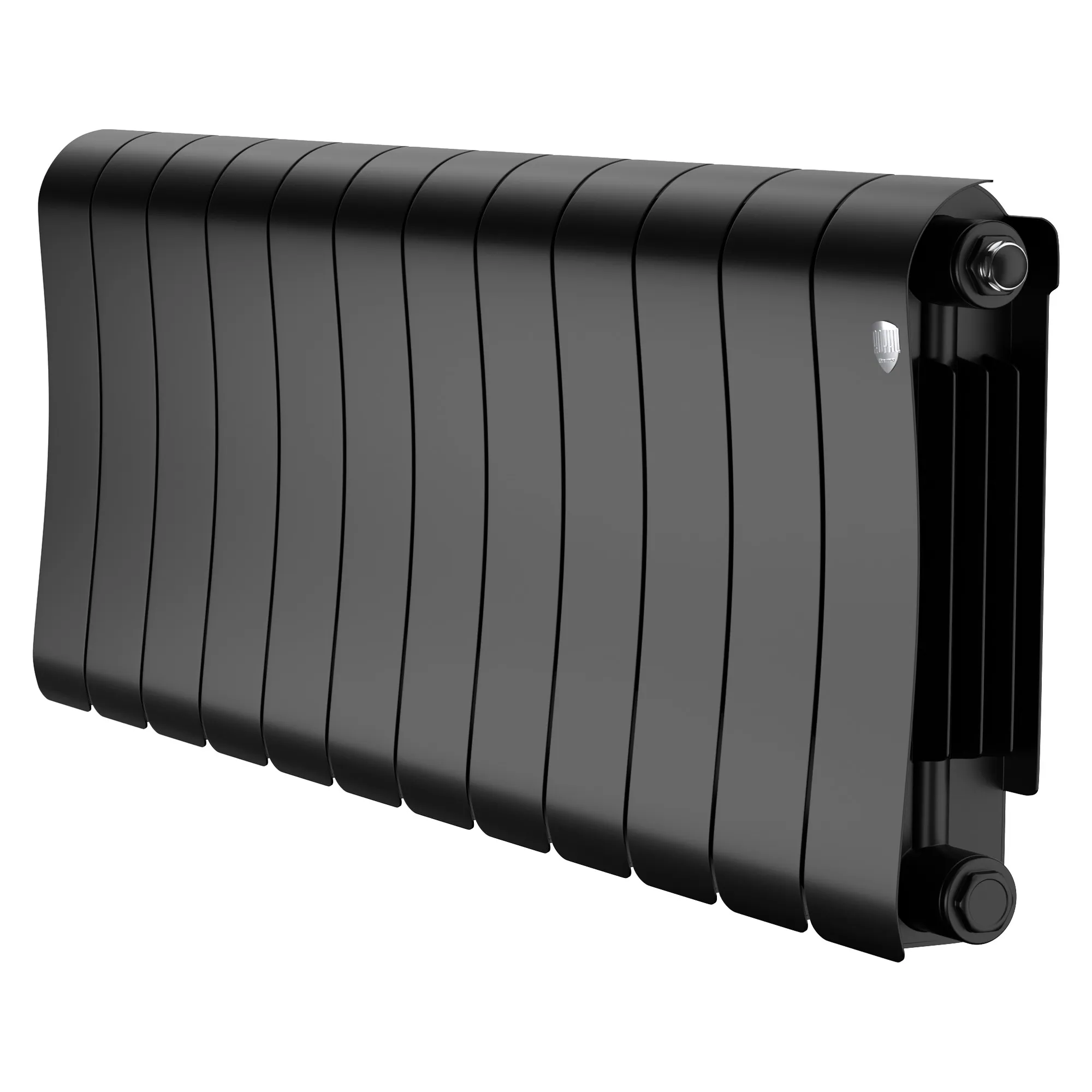 Радиатор биметаллический Royal Thermo Infinity 300 Noir Sable 12 секций, боковое подключение Радиатор биметаллический Royal Thermo Infinity 300 Noir Sable 12 секций, боковое подключение