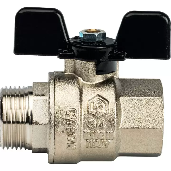Кран шаровой полнопроходной STOUT ВР/НР, ручка бабочка 3/4" (SVB-0004-200020) Кран шаровой полнопроходной STOUT ВР/НР, ручка бабочка 3/4" (SVB-0004-200020)