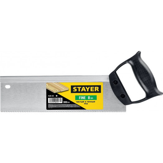 Ножовка для стусло 300мм 8 TPI Stayer Ножовка для стусло 300мм 8 TPI Stayer