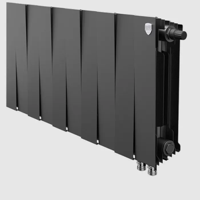 Биметаллический радиатор Royal Thermo PianoForte 300 Noir Sable VDR 10 секций с нижним подключением Биметаллический радиатор Royal Thermo PianoForte 300 Noir Sable VDR 10 секций с нижним подключением