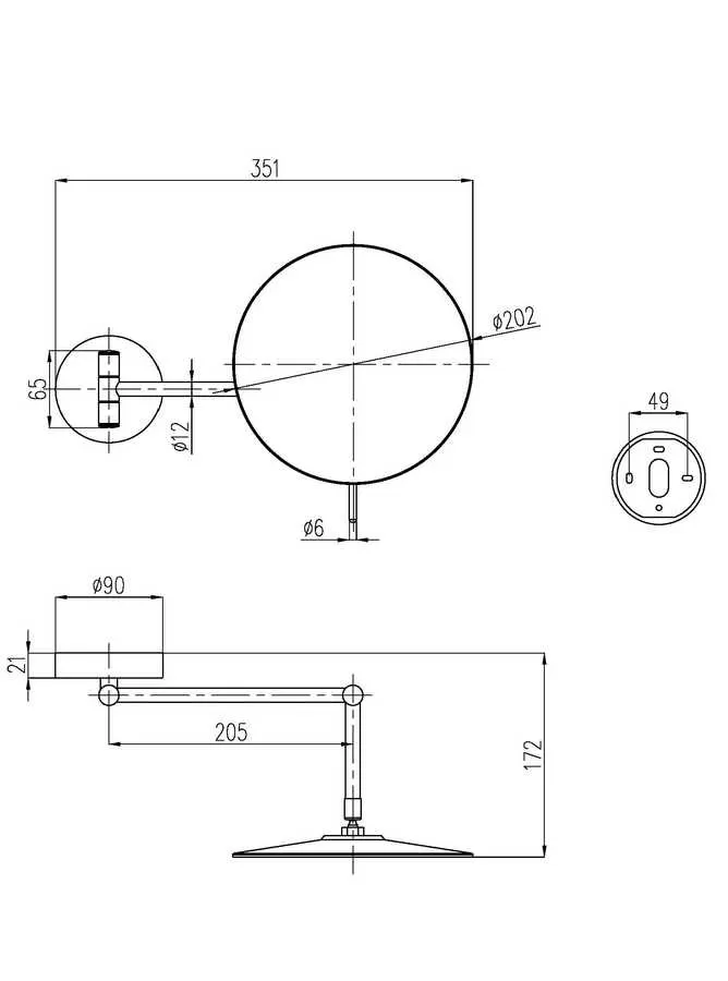 Зеркало косметическое Villeroy & Boch Elements - Tender (TVA15101700061) Зеркало косметическое Villeroy & Boch Elements - Tender (TVA15101700061)