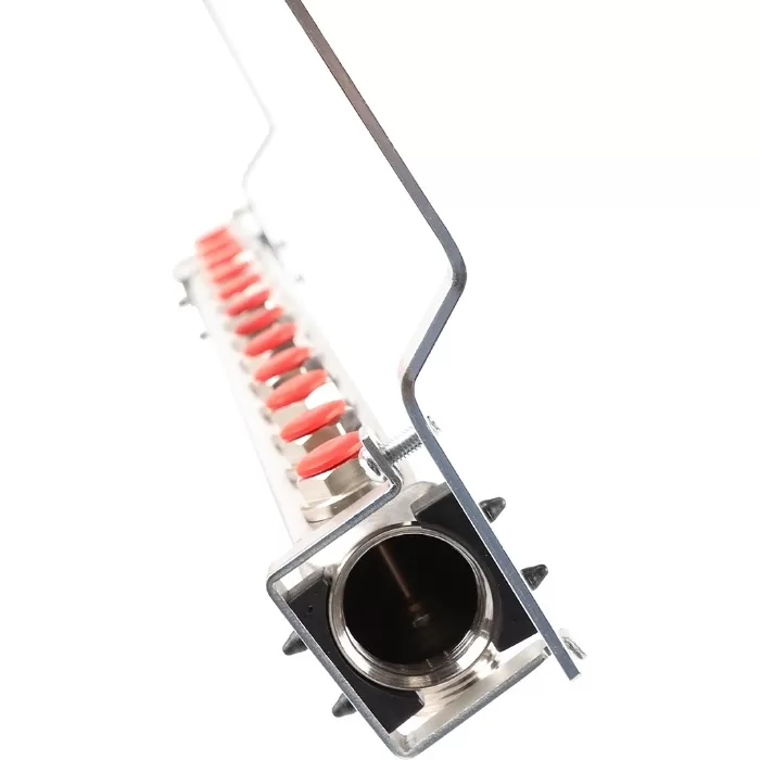 Коллектор Rommer 1"x3/4" на 12 контуров с запорными клапанами (нерж. сталь) (RMS-3200-000012) Коллектор Rommer 1"x3/4" на 12 контуров с запорными клапанами (нерж. сталь) (RMS-3200-000012)