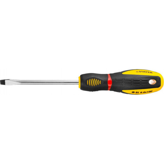 Отвертка шлицевая Stayer ProTech SL6.0х100