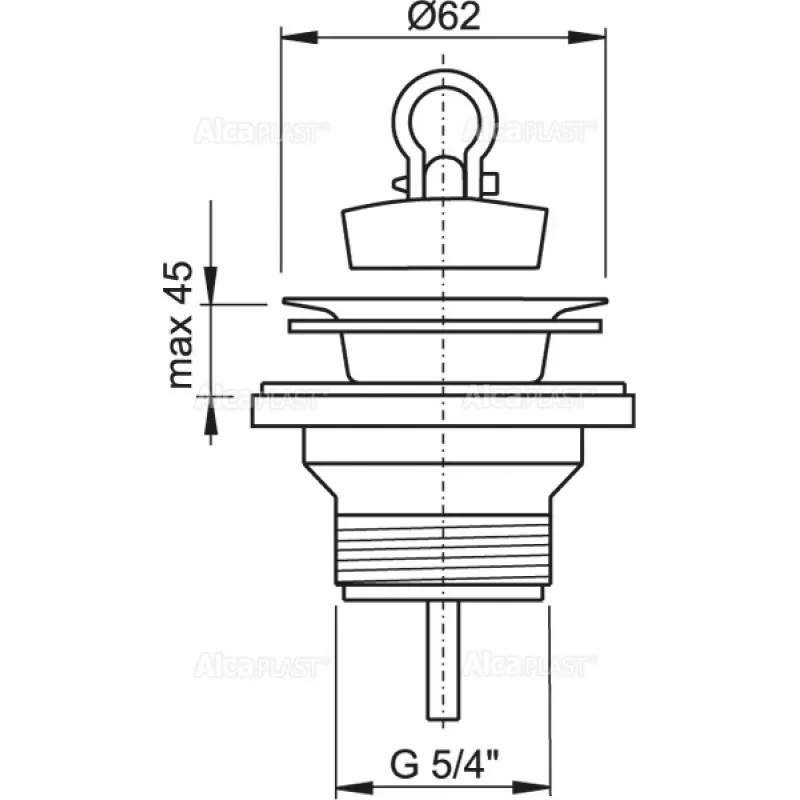 Сливной набор для раковины AlcaPlast (A31) Сливной набор для раковины AlcaPlast (A31)