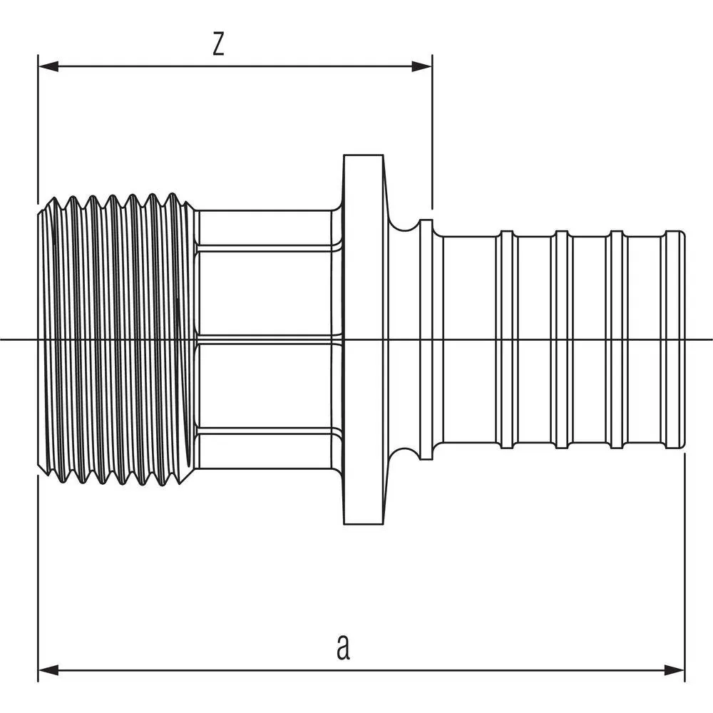 Переходник Rehau Rautitan с наружной резьбой 16-R1/2 RX+ (14563111001) Переходник Rehau Rautitan с наружной резьбой 16-R1/2 RX+ (14563111001)