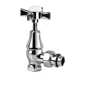 Вентиль SR Rubinetterie Victoria угловой для радиатора,  1/2", цвет хром (0332-1500C000)