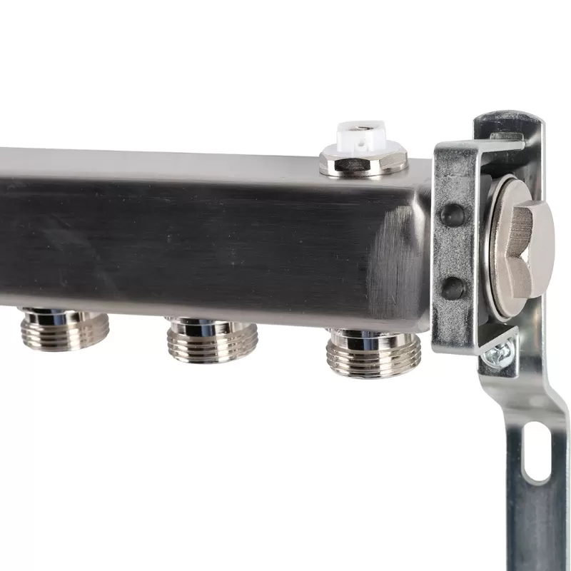 Коллектор Rommer 1"x3/4" на 11 контуров для радиаторной разводки (нерж. сталь) (RMS-4401-000011) Коллектор Rommer 1"x3/4" на 11 контуров для радиаторной разводки (нерж. сталь) (RMS-4401-000011)