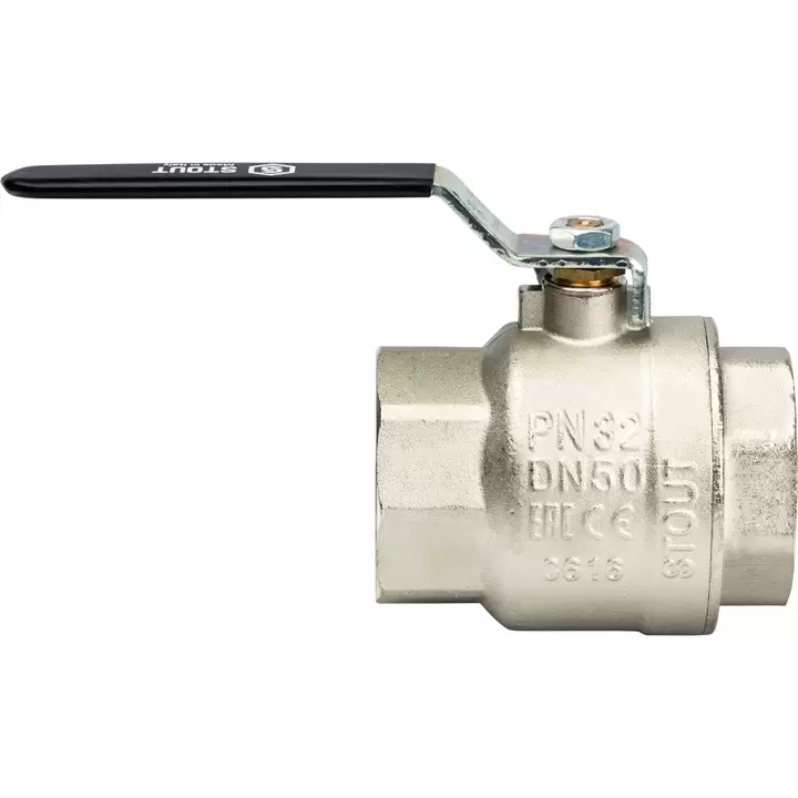 Кран шаровой STOUT полнопроходной, ВР/ВР, ручка рычаг 2" (SVB-0001-000050)