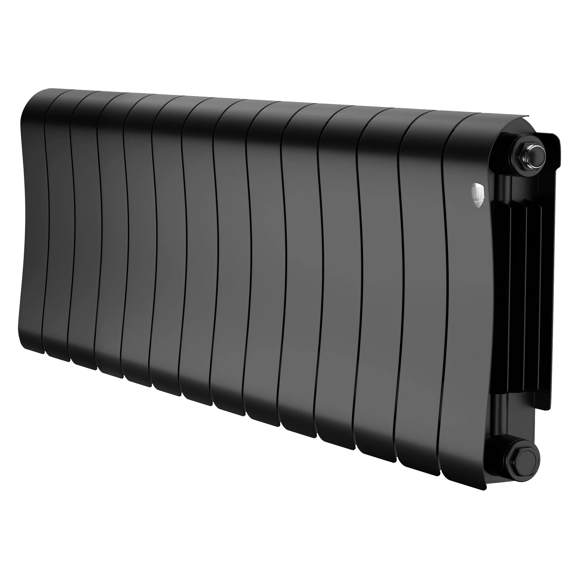 Радиатор биметаллический Royal Thermo Infinity 300 Noir Sable 14 секций, боковое подключение Радиатор биметаллический Royal Thermo Infinity 300 Noir Sable 14 секций, боковое подключение